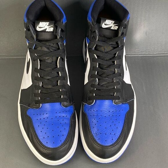 Nike Air Jordan 1 Retro High OG 'Royal Toe' sneaker shoes mens size 12 - Picture 3 of 11